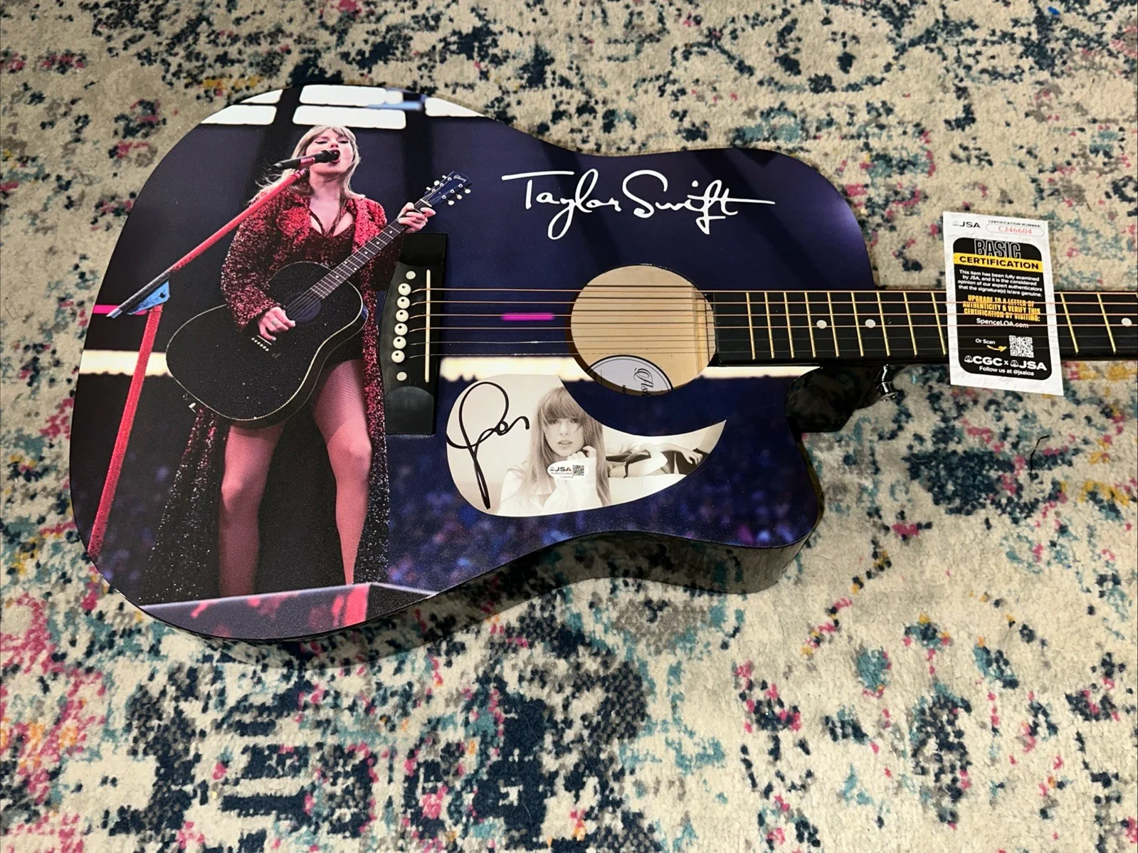 🚨 TAYLOR SWIFT Signed CUSTOM FULL SIZE Acoustic Guitar Country JSA FAST SHIP, image 2