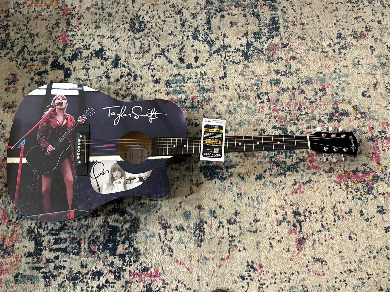 🚨 TAYLOR SWIFT Signed CUSTOM FULL SIZE Acoustic Guitar Country JSA FAST SHIP, image 5