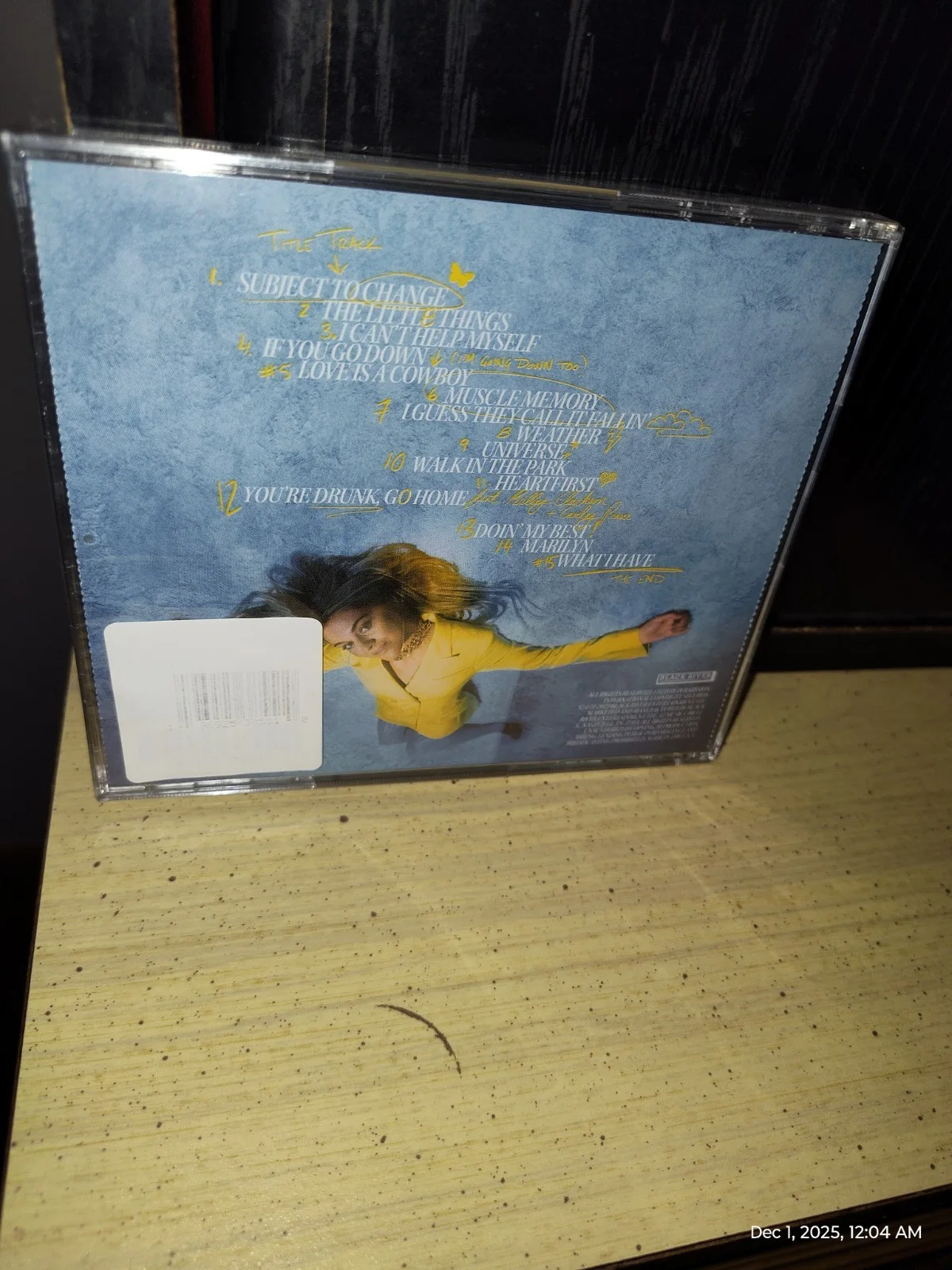 Kelsea Ballerini Subject to Change, Signed CD, image 2
