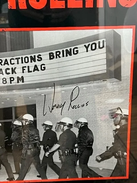 Henry Rollins Black Flag Get In The Van Autographed 22X28 Poster Authentic EUC!, image 2