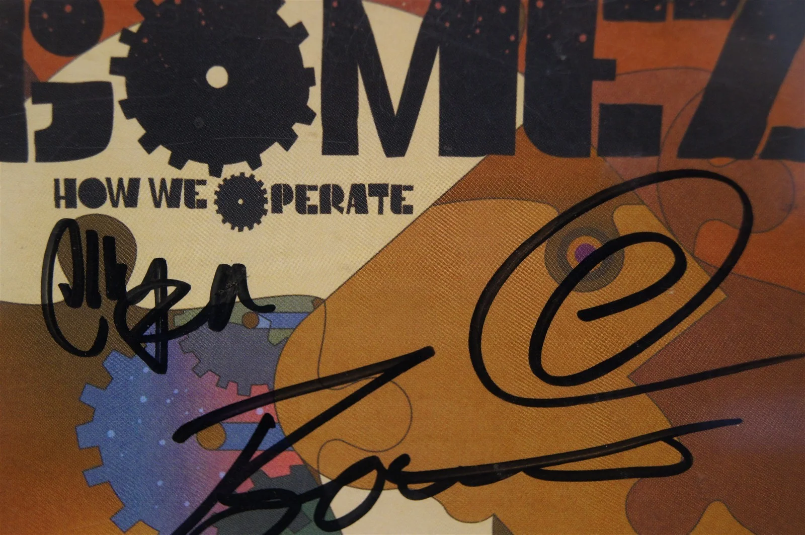Ian Ball, Paul Blackburn, Tom Gray, Ben Ottewell, Olly Peacock — GOMEZ How We Operate BAND SIGNED CD PSA/DNA LOA English Indie Rock Band, image 4