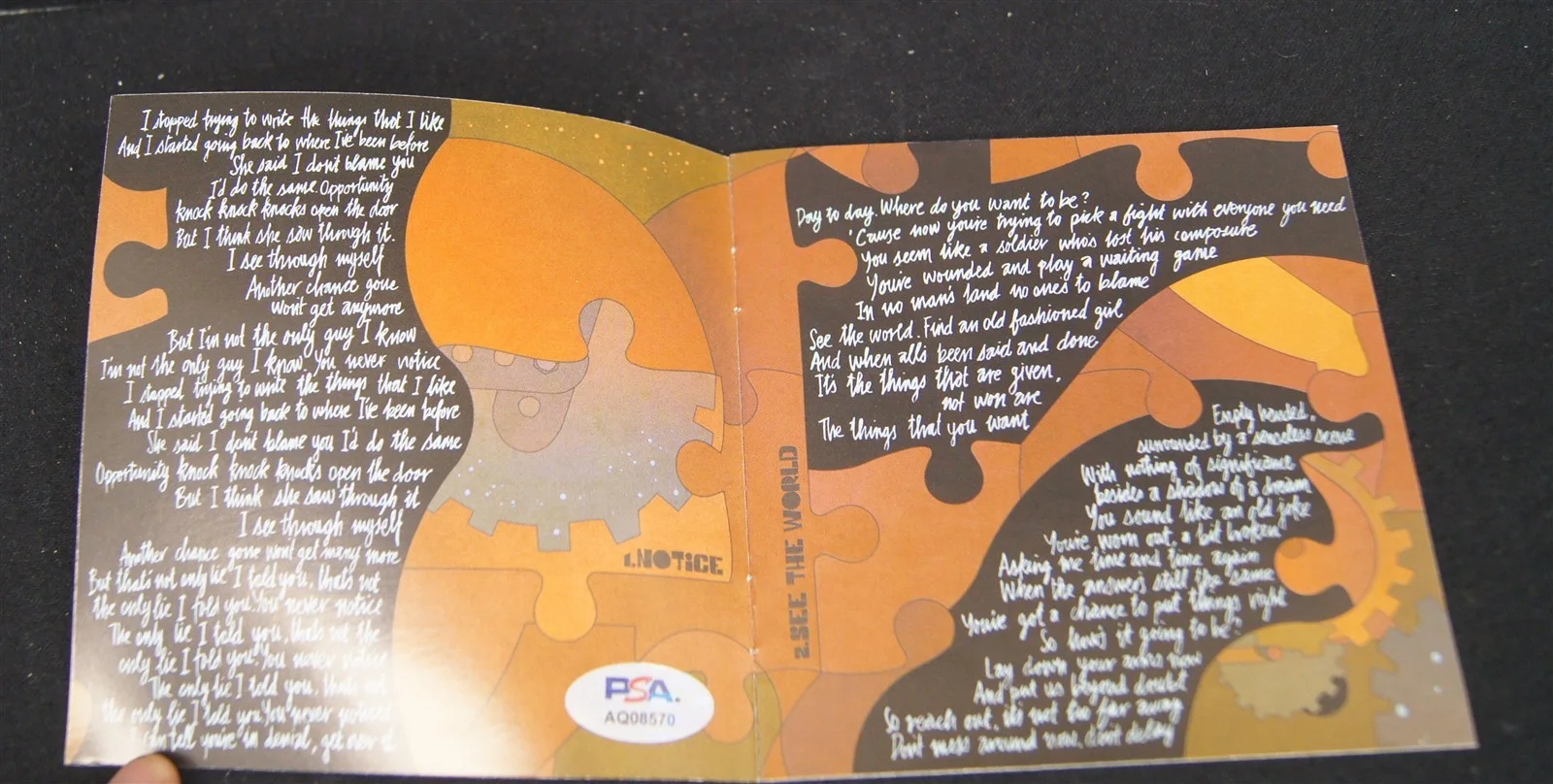 Ian Ball, Paul Blackburn, Tom Gray, Ben Ottewell, Olly Peacock — GOMEZ How We Operate BAND SIGNED CD PSA/DNA LOA English Indie Rock Band, image 5