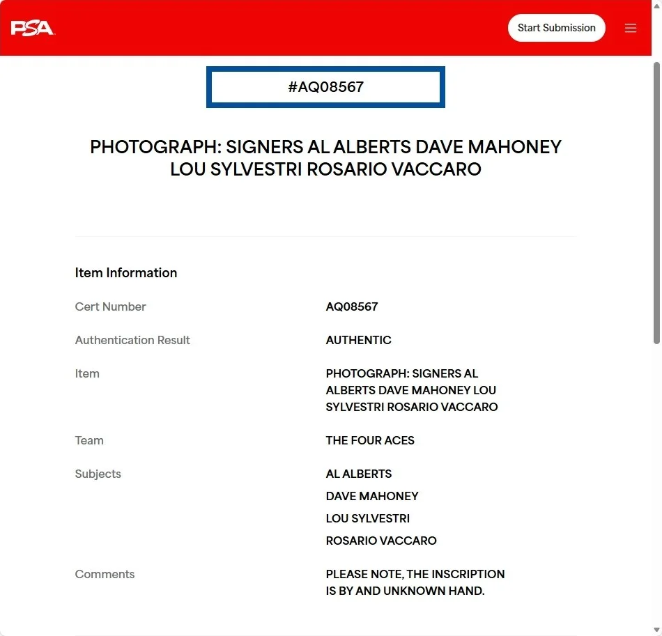 THE FOUR ACES Band Signed 5x7 B/W Promo Photo PSA/DNA LOA Pop Quartet, изображение 4