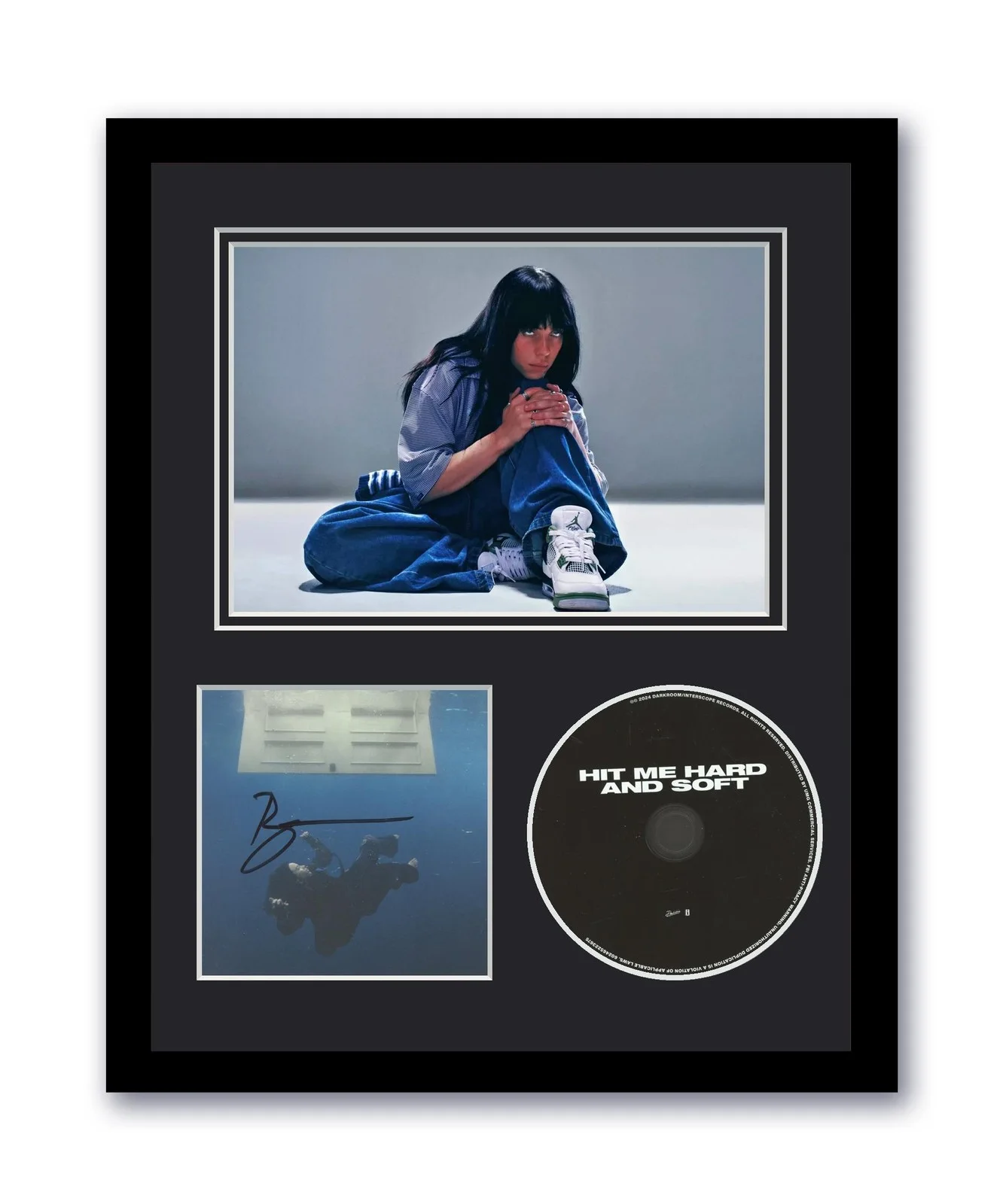 Billie Eilish — Billie Eilish Autographed Signed 11x14 Framed CD Photo Hit Me Hard And Soft ACOA
