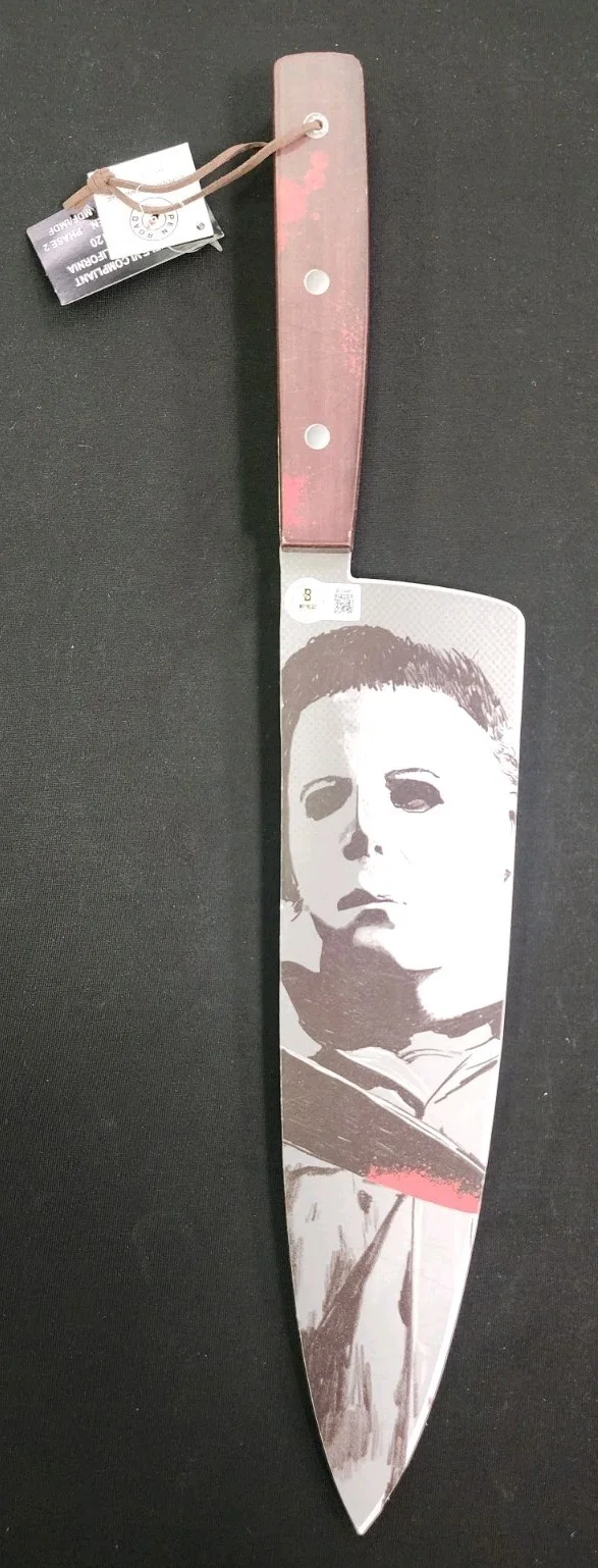 Nick Castle — Nick Castle Signed Jumbo Halloween Knife The Shape Insc Beckett 1W314966, image 4