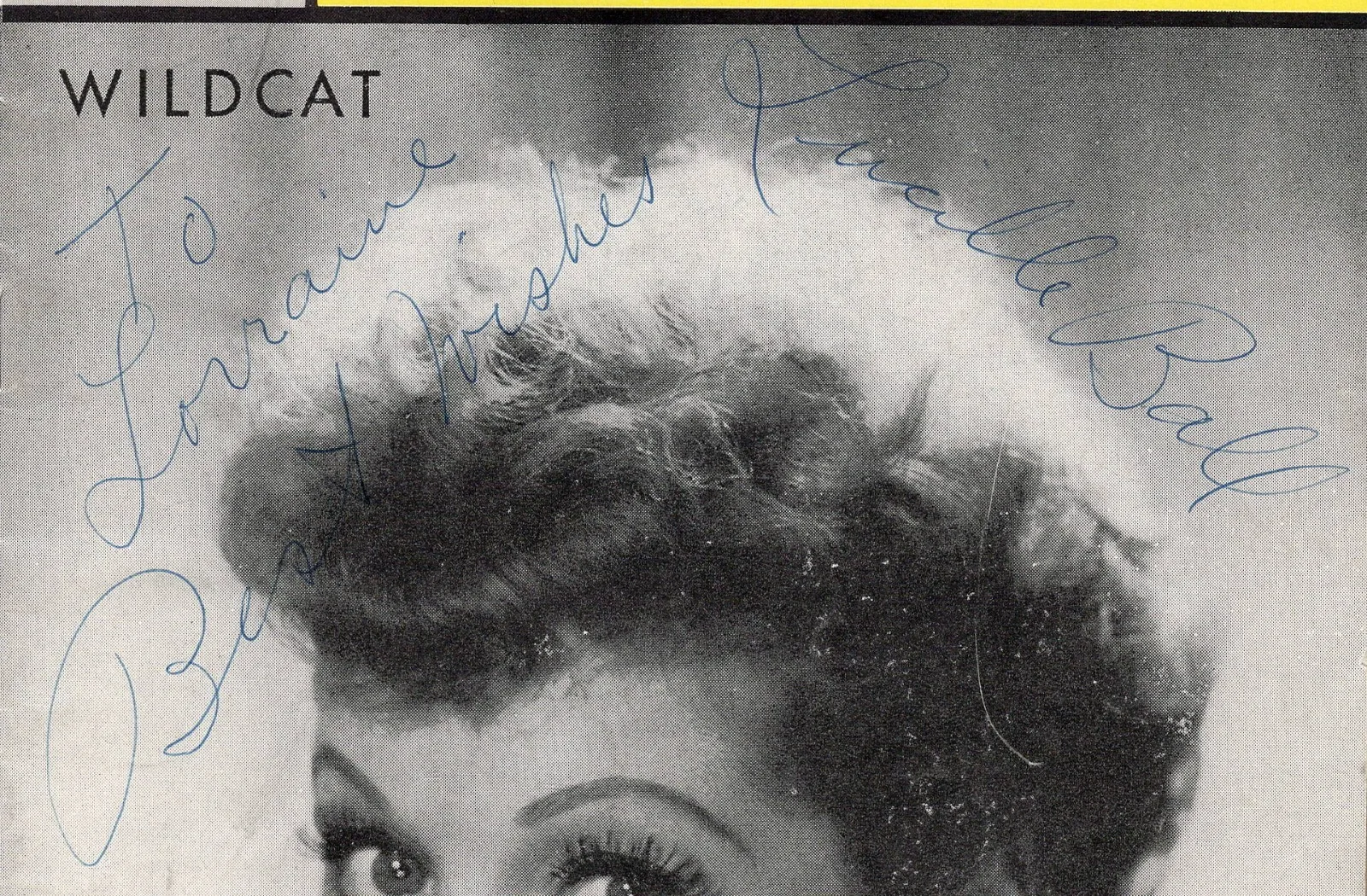 Lucille Ball — Lucille Ball Signed Vintage Wildcat Alvin Theatre Playbill - JSA Authentication, изображение 2