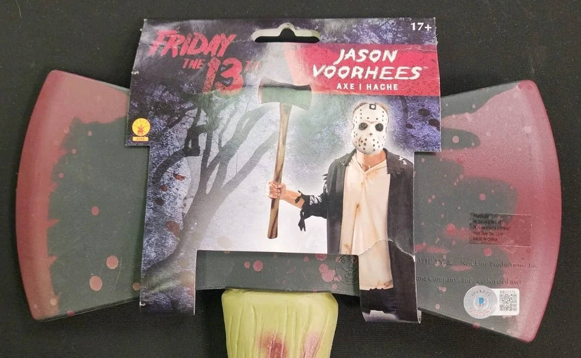 Ari Lehman — Ari Lehman Signed Toy Axe Multiple Inscription Beckett BB22176, image 3