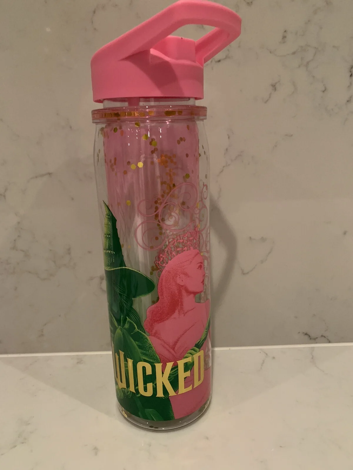 WICKED MOVIE ARIANA GRANDE UK CLAIRES EXCLUSIVE 520ml SK DRINKS BOTTLE, изображение 2