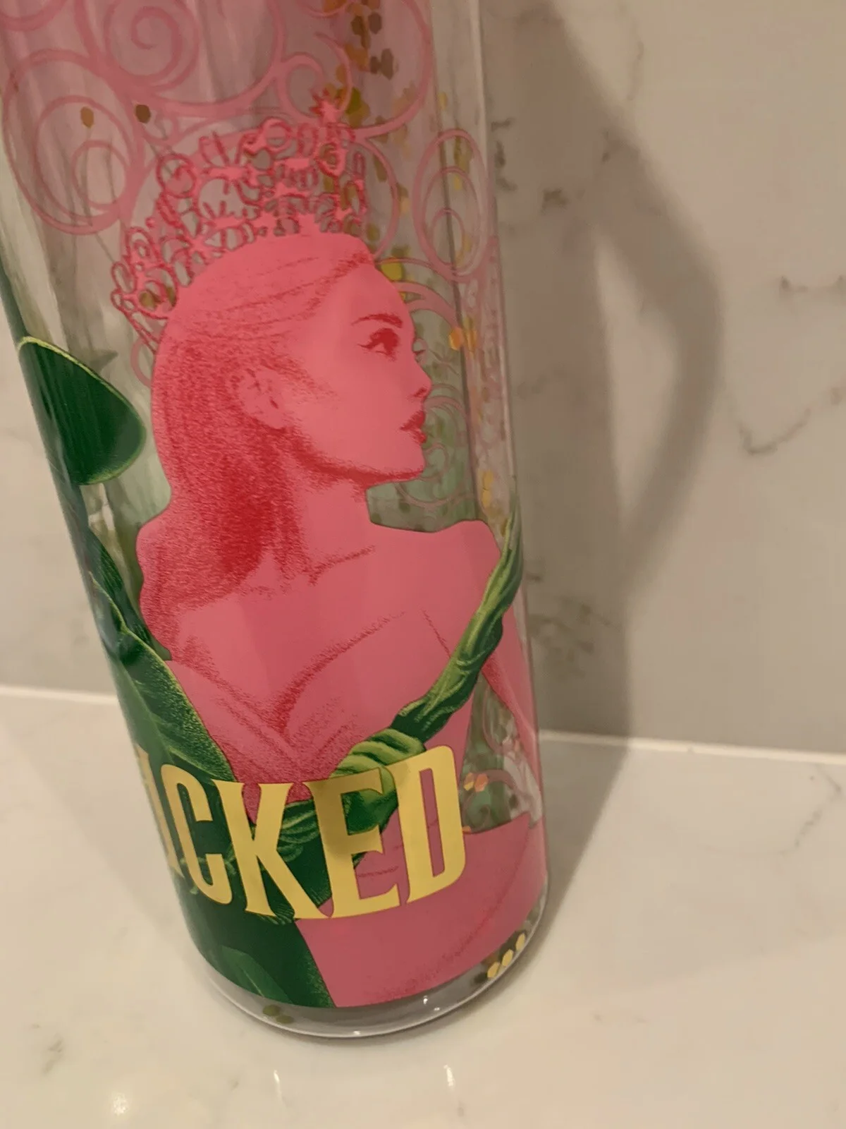 WICKED MOVIE ARIANA GRANDE UK CLAIRES EXCLUSIVE 520ml SK DRINKS BOTTLE, изображение 3