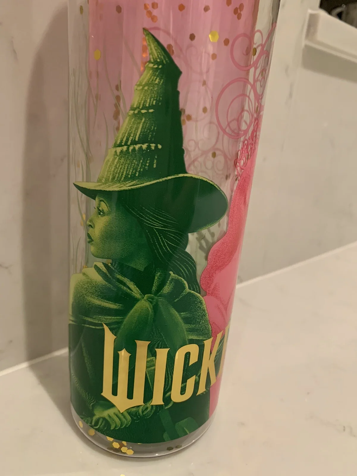 WICKED MOVIE ARIANA GRANDE UK CLAIRES EXCLUSIVE 520ml SK DRINKS BOTTLE, изображение 4