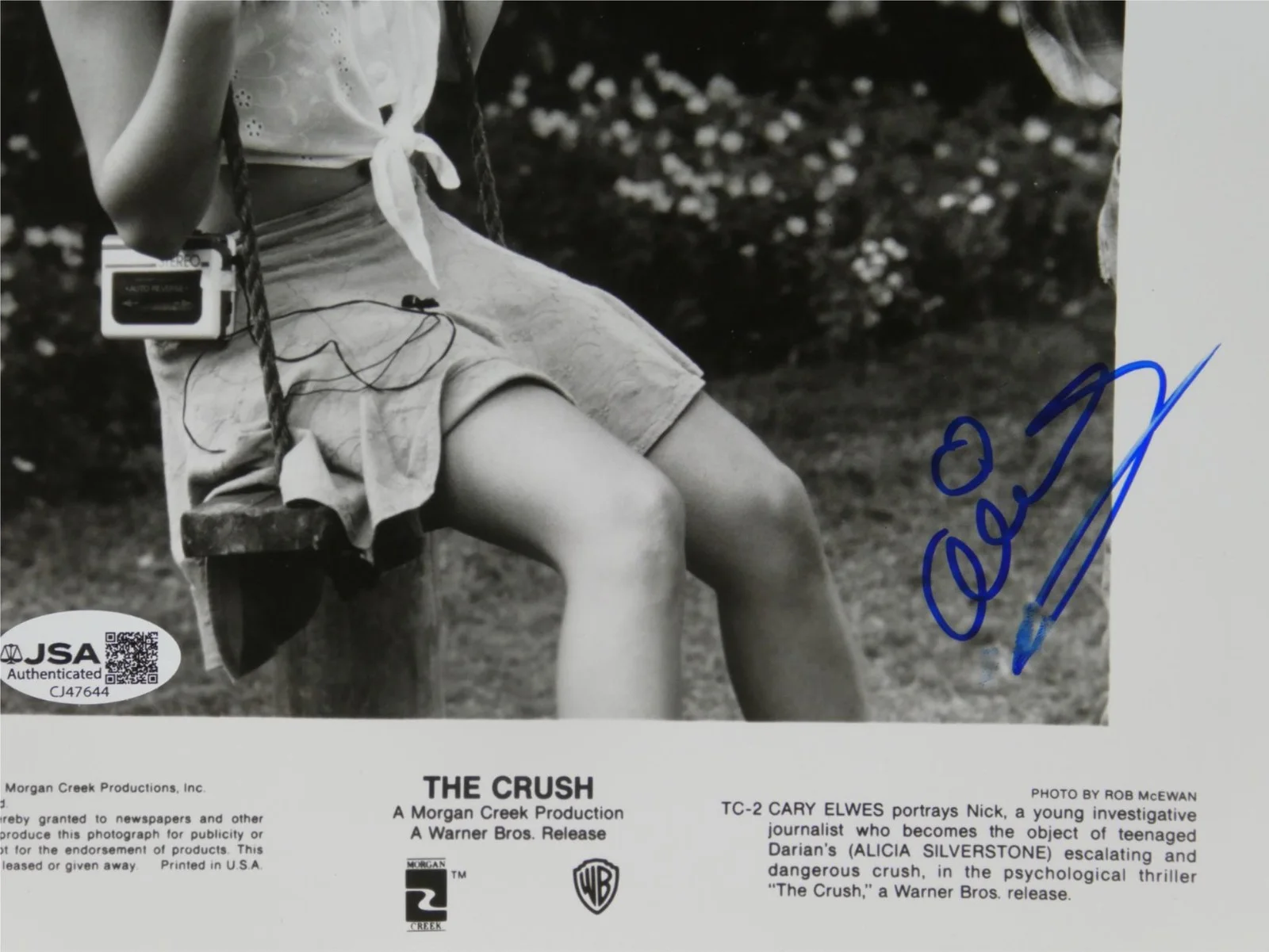 Alicia Silverstone — Alicia Silverstone Signed 8x10 Promo Photo The Crush Autographed JSA COA, image 3