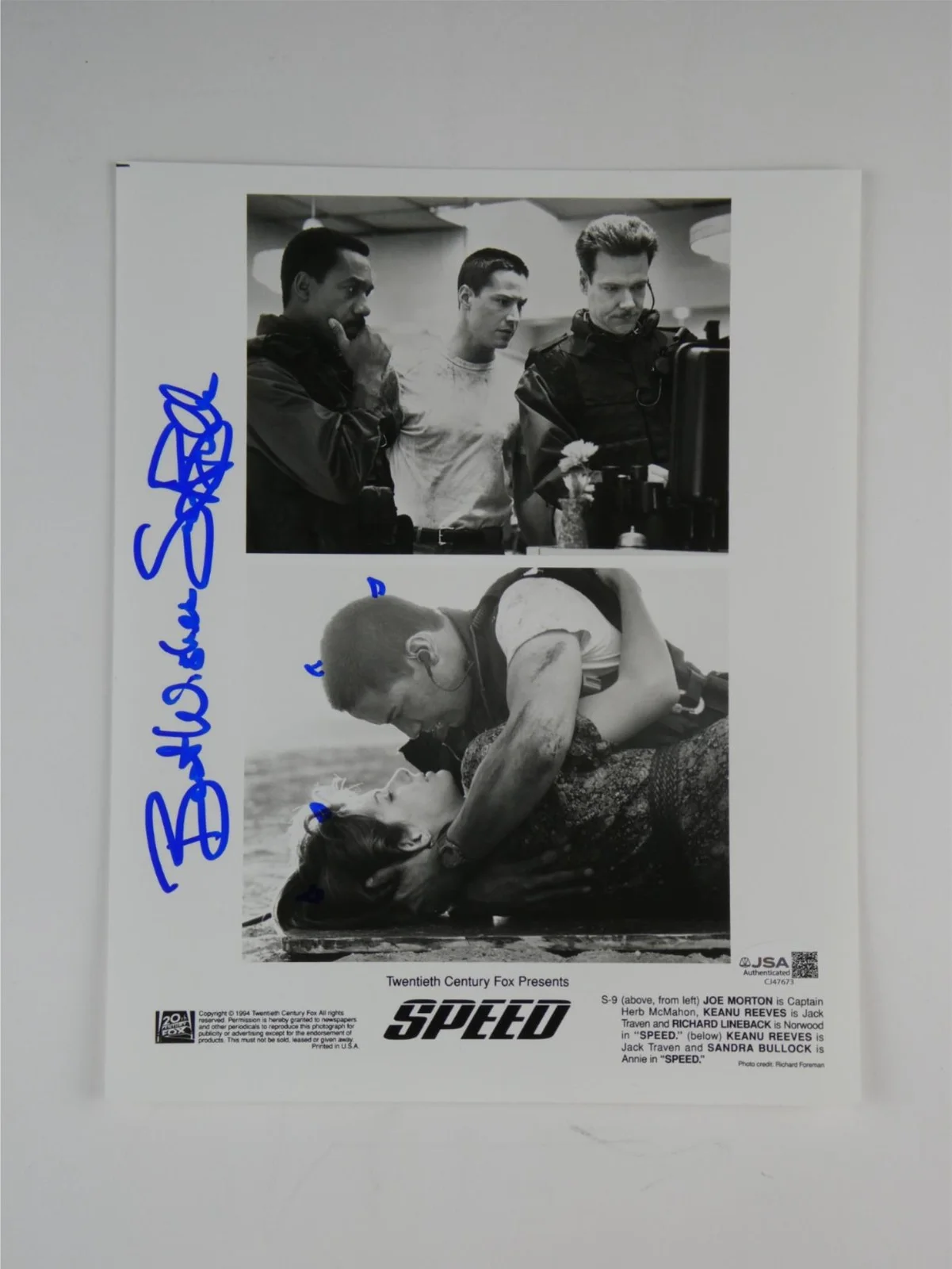 Sandra Bullock — Sandra Bullock Signed 8x10 Promo Photo Speed Autographed JSA COA, image 2