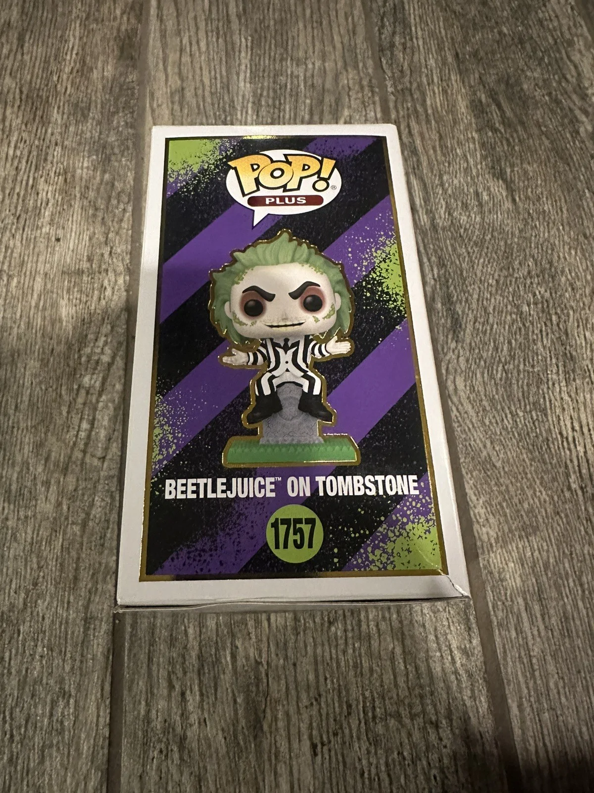 MICHAEL KEATON SIGNED BEETLEJUICE FUNKO POP PSA/DNA COA AUTOGRAPHED ON TOMBSTONE, изображение 2
