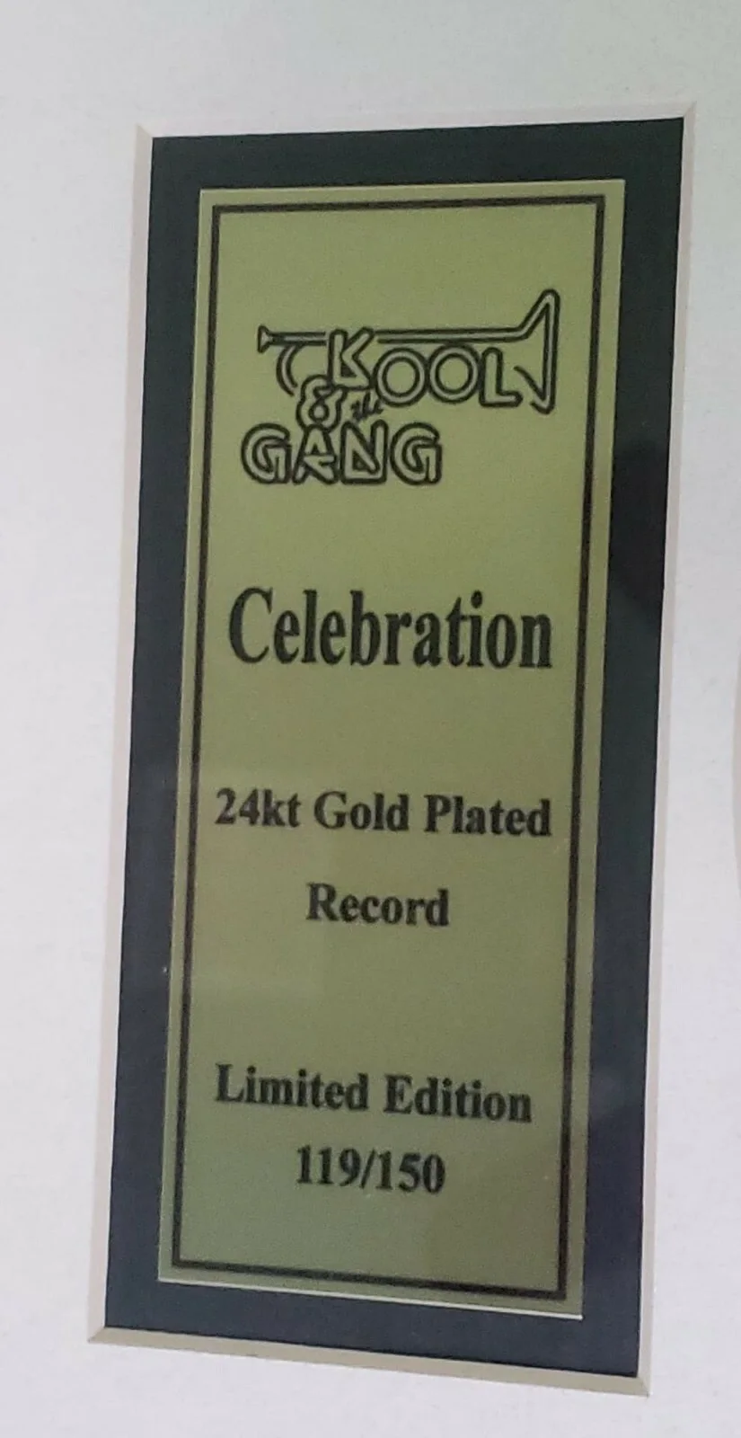 Kool & the Gang 24k Gold Record Award Style Signed #'d, изображение 3