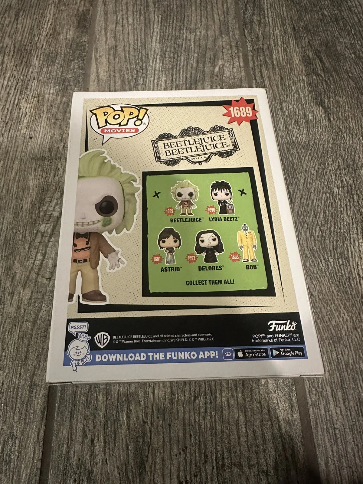 MICHAEL KEATON SIGNED BEETLEJUICE FUNKO POP PSA/DNA COA AUTOGRAPHED, image 5