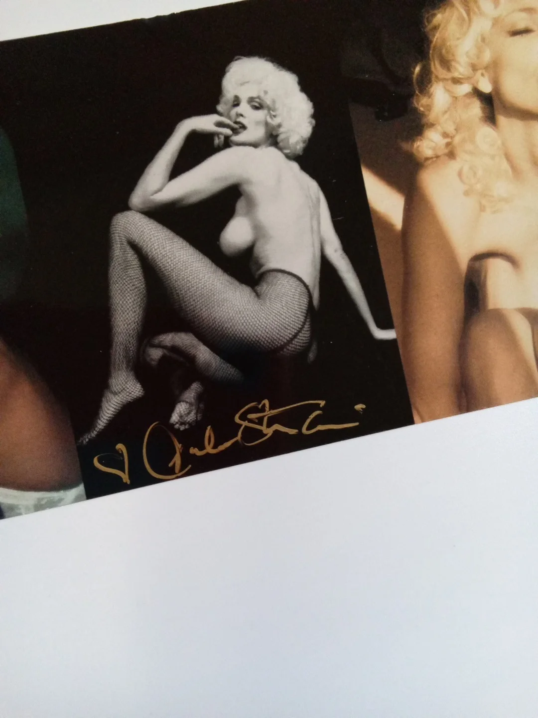 Julie Strain Signed Marilyn 2000 3 Cards Strip - Guaranteed Genuine Auto, изображение 3