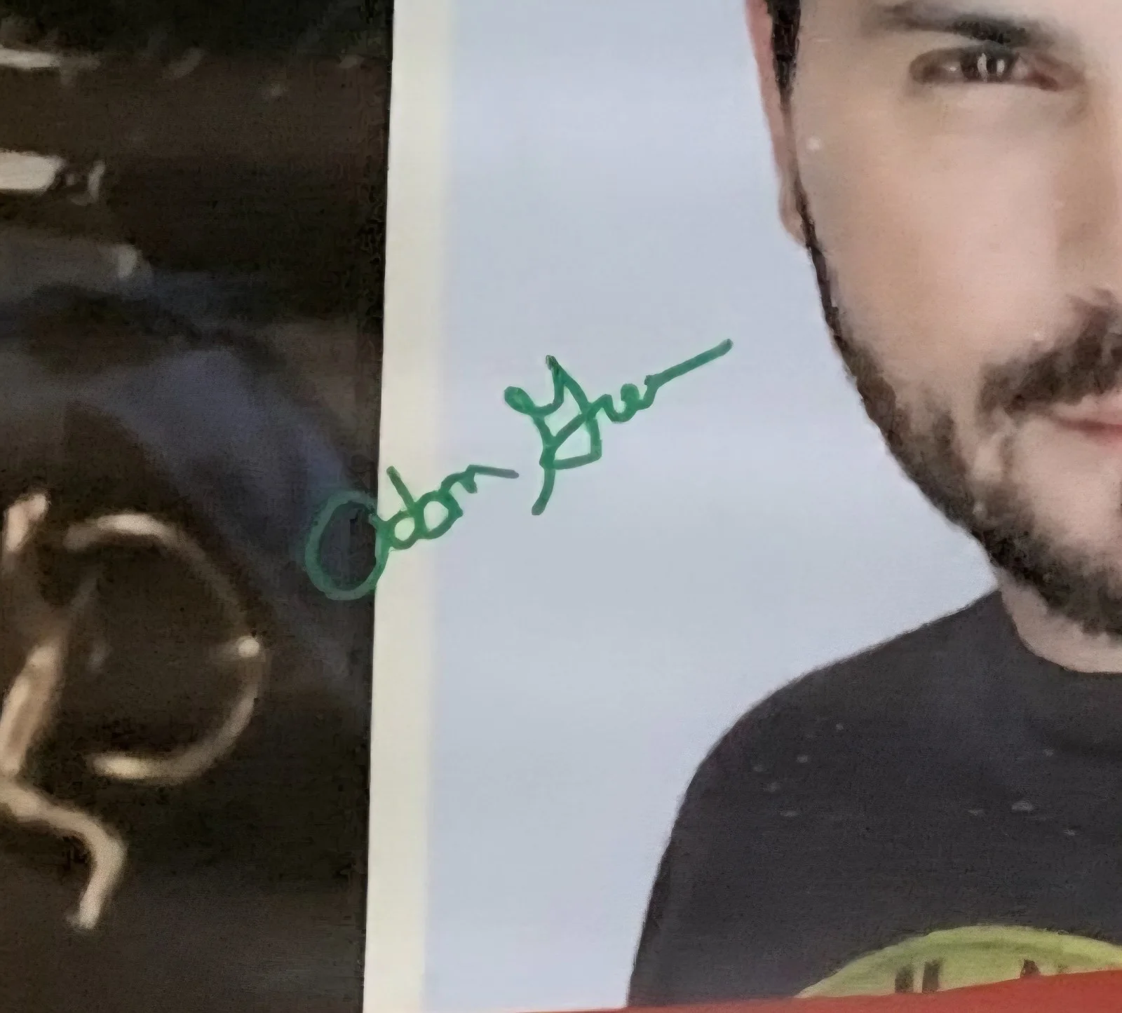 Adam Green — Adam Green SIGNED! 36x48 Vinyl Banner Spooky Empire 2024 Holliston Movie Crypt, изображение 2