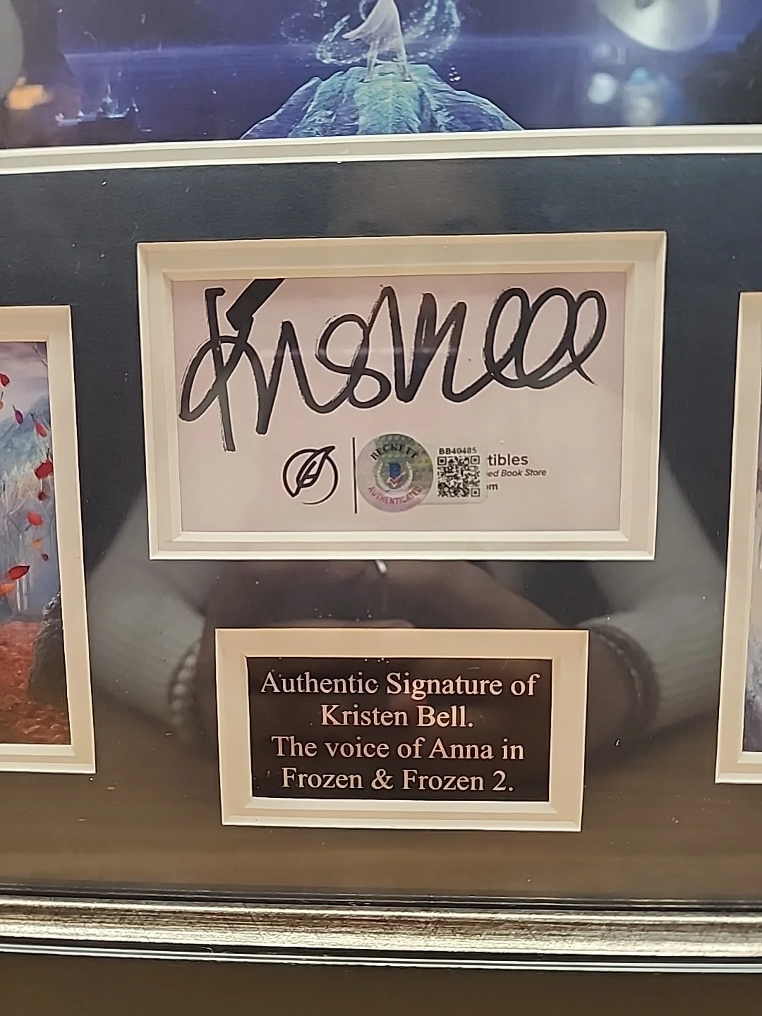 Kristen Bell — Authenticated Kristen Bell Signature Disney's Frozen & Frozen 2 Framed Photo, изображение 2