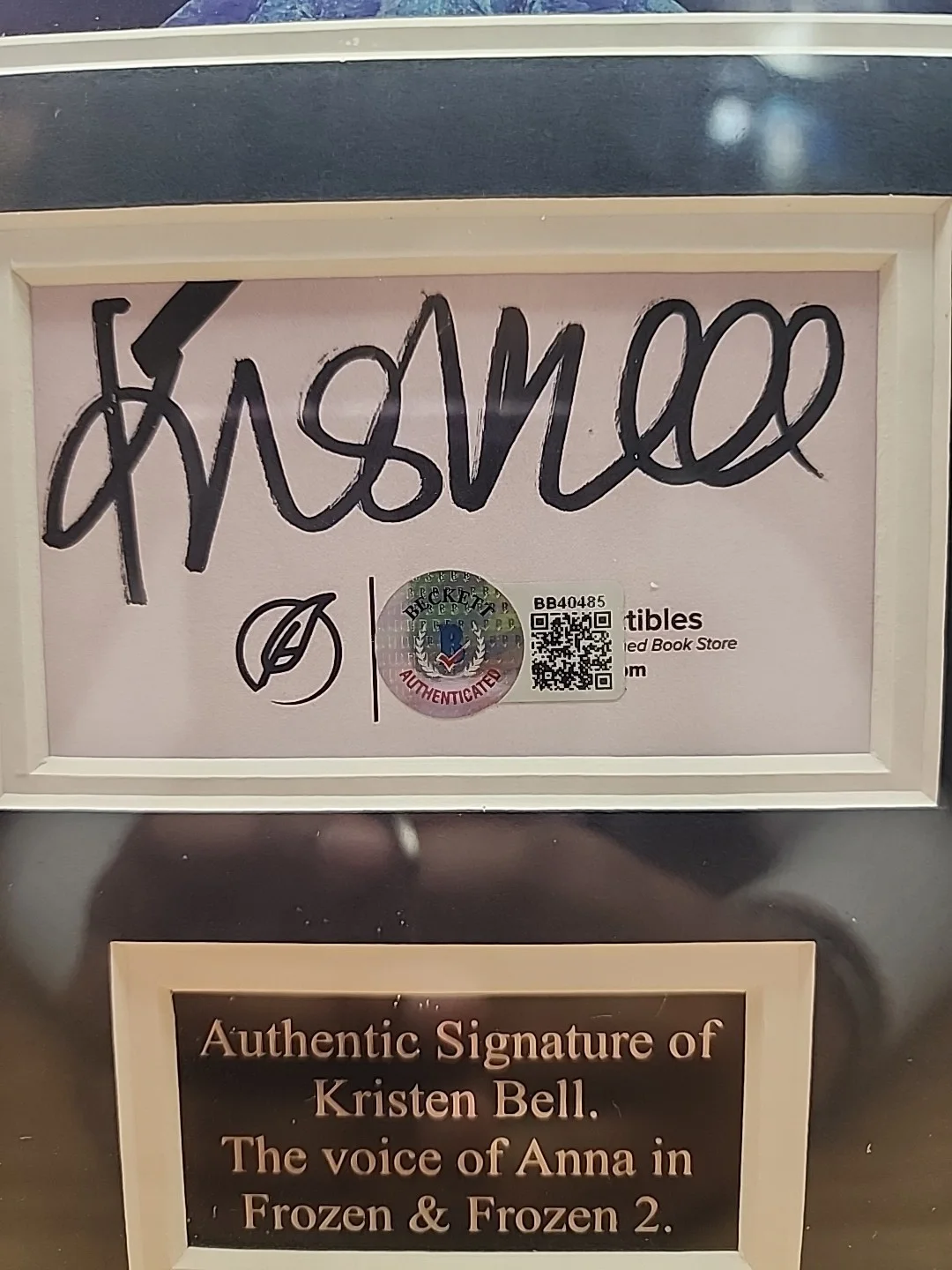 Kristen Bell — Authenticated Kristen Bell Signature Disney's Frozen & Frozen 2 Framed Photo, изображение 3