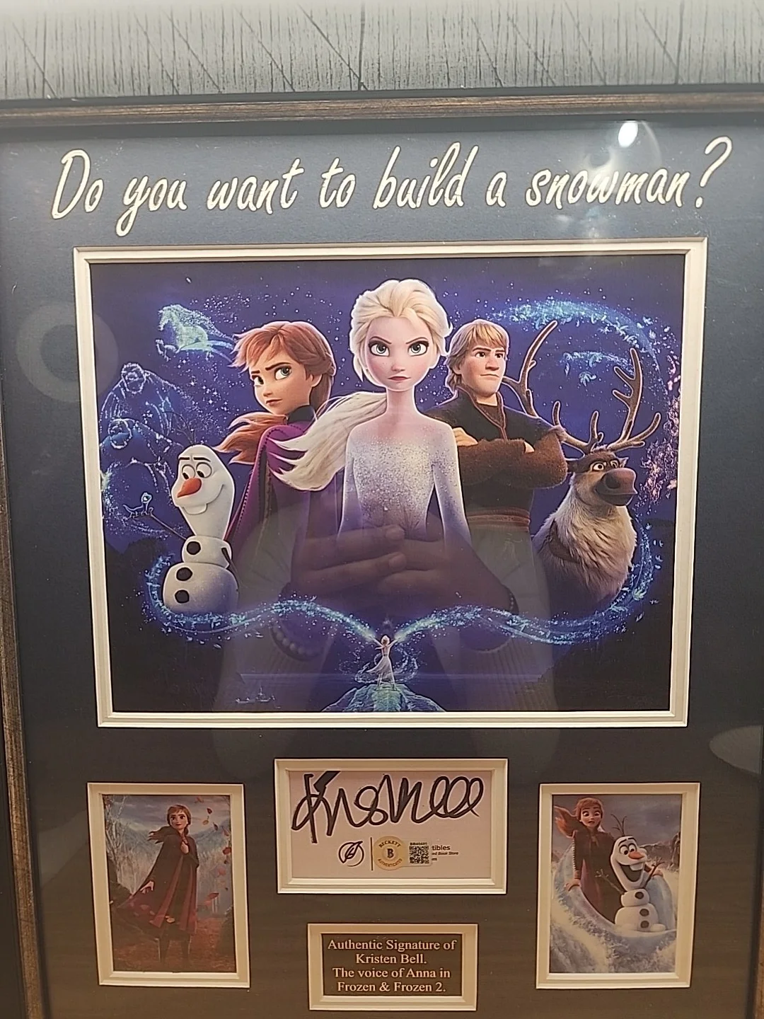 Kristen Bell — Authenticated Kristen Bell Signature Disney's Frozen & Frozen 2 Framed Photo, изображение 4