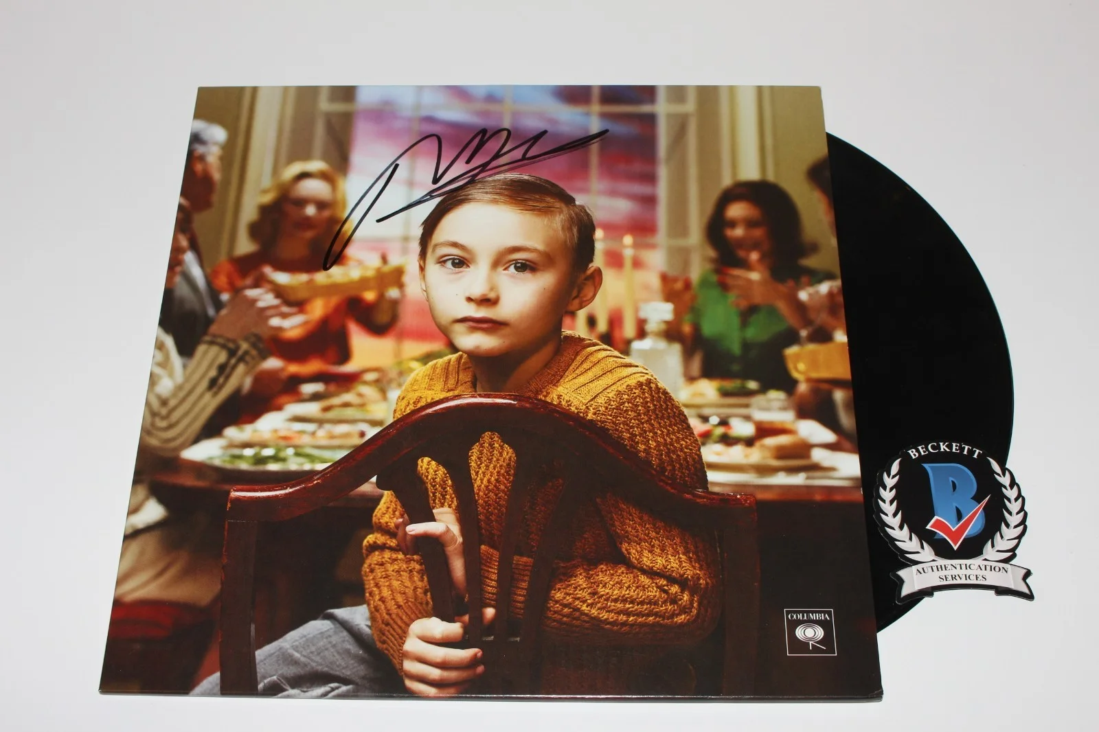 MICHAEL ANGELAKOS SIGNED PASSION PIT 'KINDRED' ALBUM VINYL RECORD BECKETT COA, изображение 3