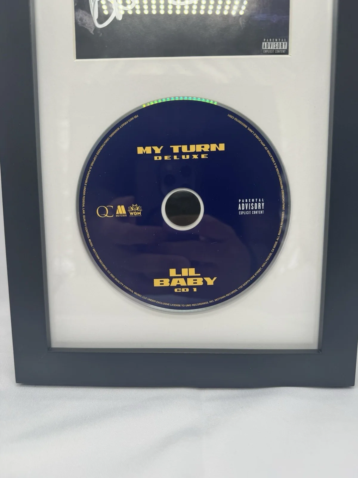Lil Baby Autograph Signed My Turn Deluxe CD Framed Low Down Sum 2 Prove COA, image 4