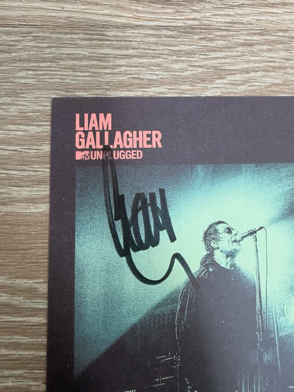 Liam Gallagher MTV Unplugged Autographed/Signed Art Card A5 6x8", изображение 2