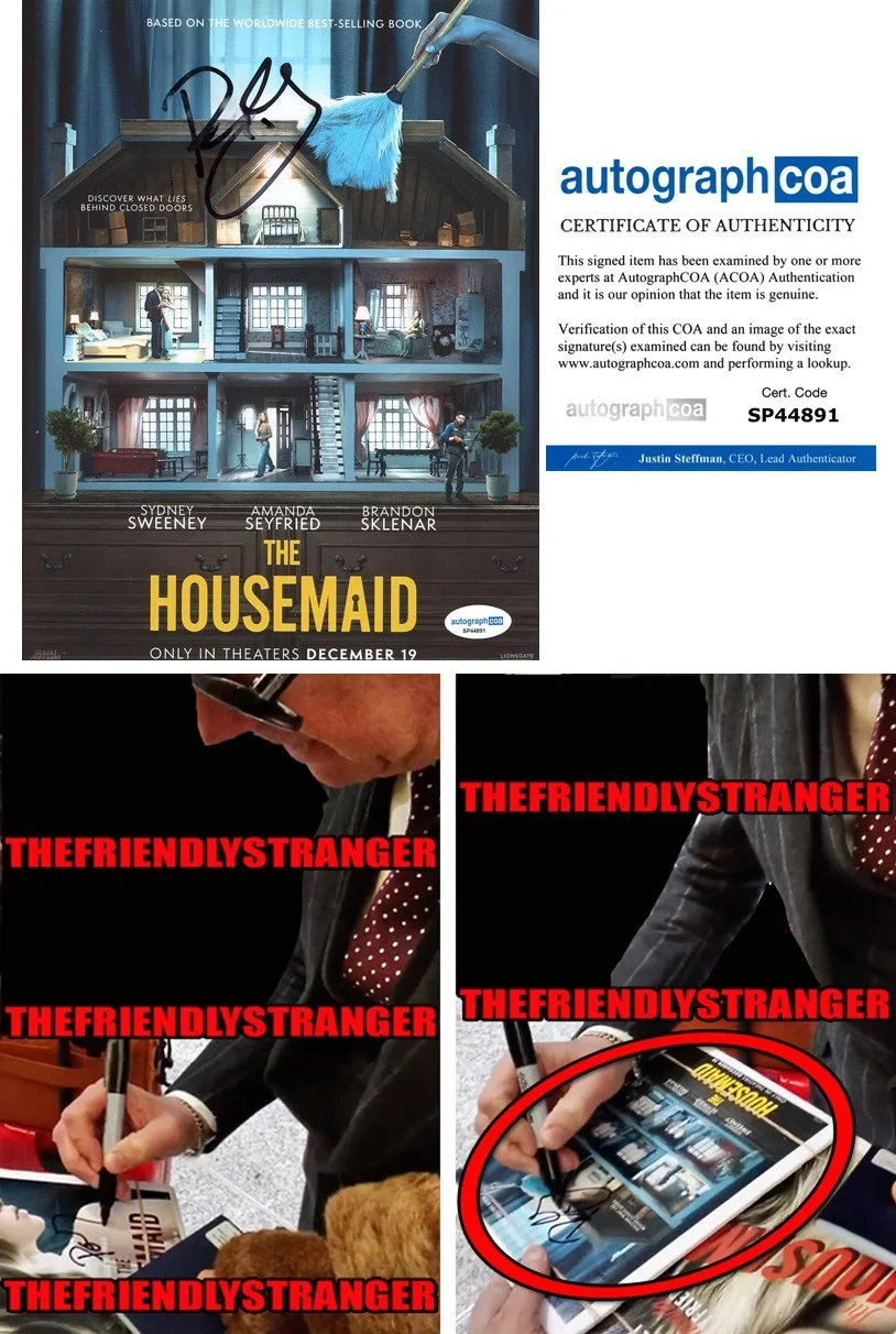 Paul Feig — Paul Feig signed "THE HOUSEMAID" 8x10 Photo EXCT PROOF a Sydney Sweeney ACOA COA