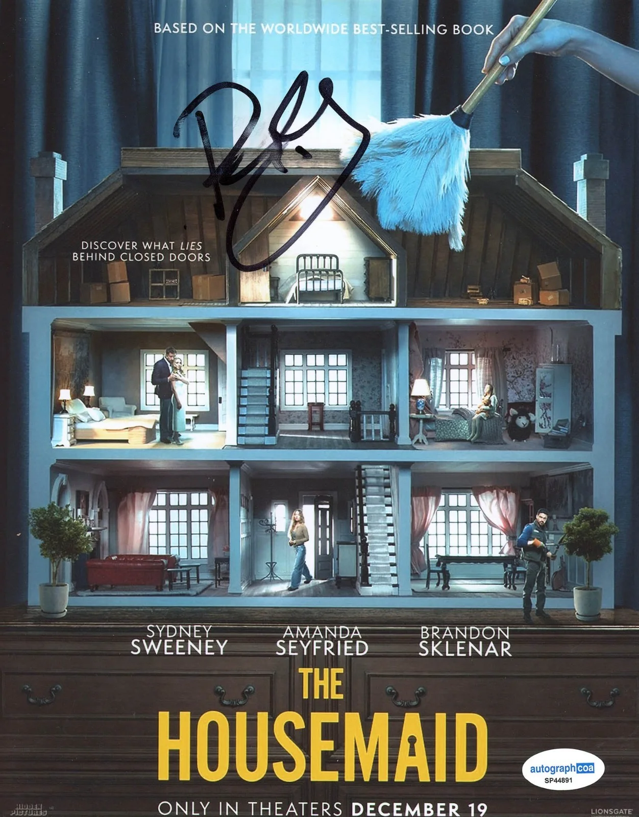 Paul Feig — Paul Feig signed "THE HOUSEMAID" 8x10 Photo EXCT PROOF a Sydney Sweeney ACOA COA, изображение 4
