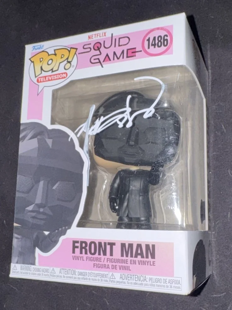 Lee Byung-Hun — Lee Byung-Hun signed Front Man funko 1486 Squid Games poster photo BAS Beckett