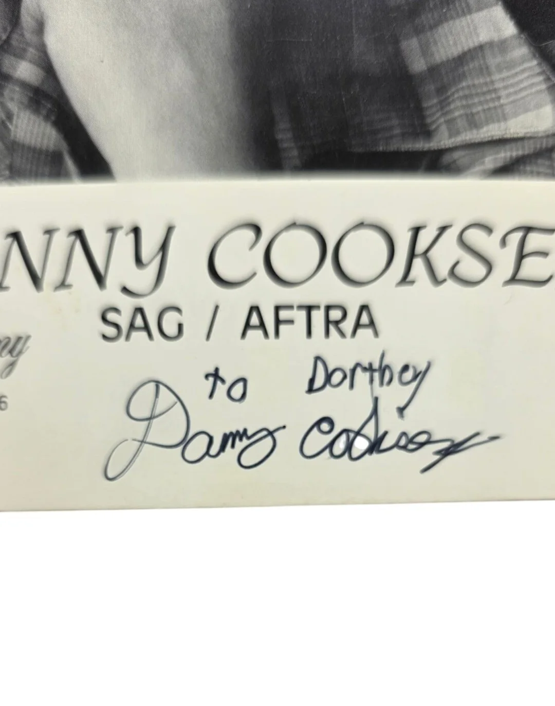 Danny Cooksey Signed 8x10 Headshot Brokaw Company Cowboy Hat Vtg entertainment, изображение 2
