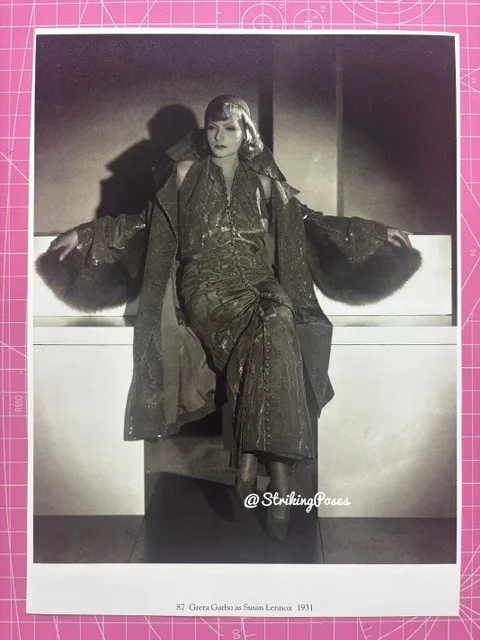 Repro Clipping 1930s GRETA GARBO double sided 8x10 film star D5, image 2