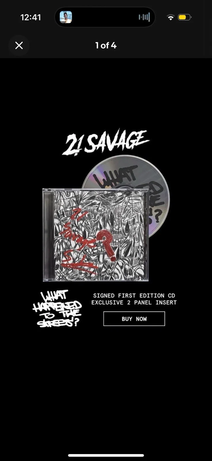 In-Hand: 21 SAVAGE Autographed WHAT HAPPENED TO THE STREETS? CD album *Limited*, изображение 3