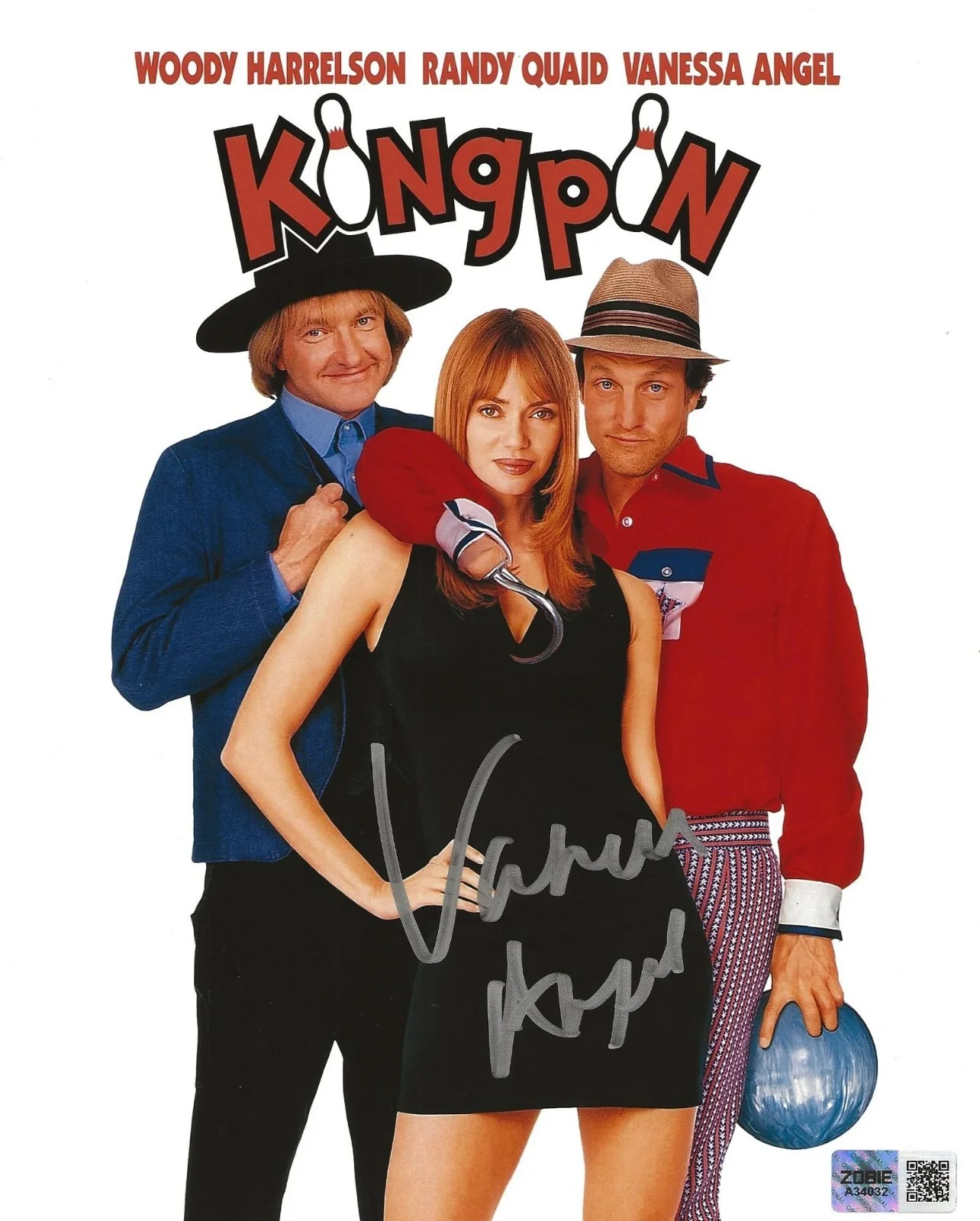 Vanessa Angel — VANESSA ANGEL Signed Color 8x10 "Kingpin" Autographed w/Zobie COA