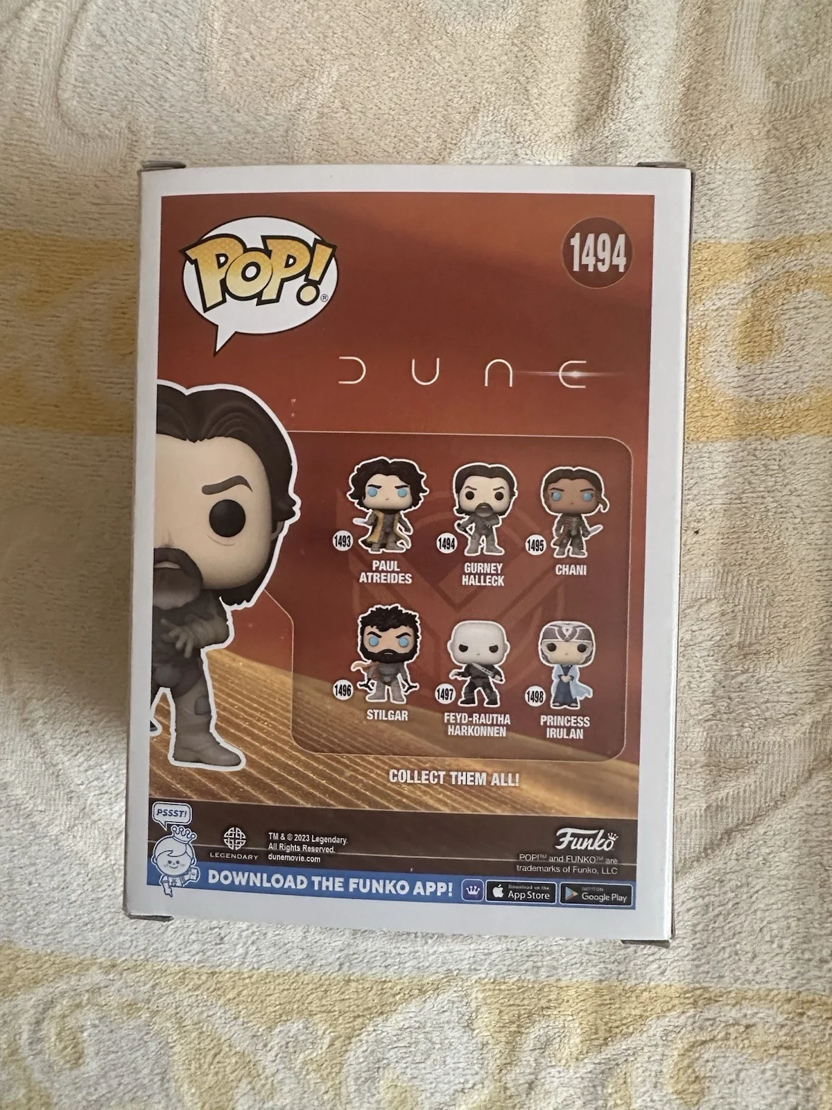 Josh Brolin Gurney Halleck Signed Funko Pop Beckett Coa Dune, image 4