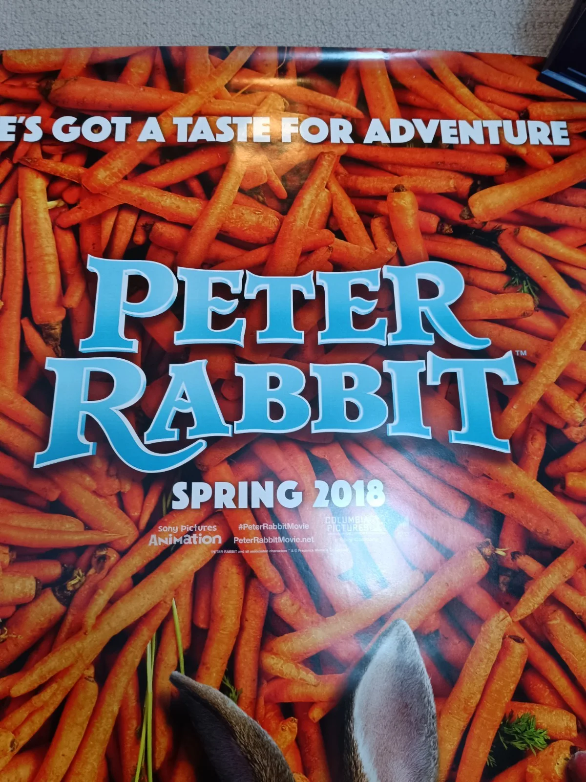 Peter Rabbit Original one sheet Movie Poster – Rare Collectible, image 3