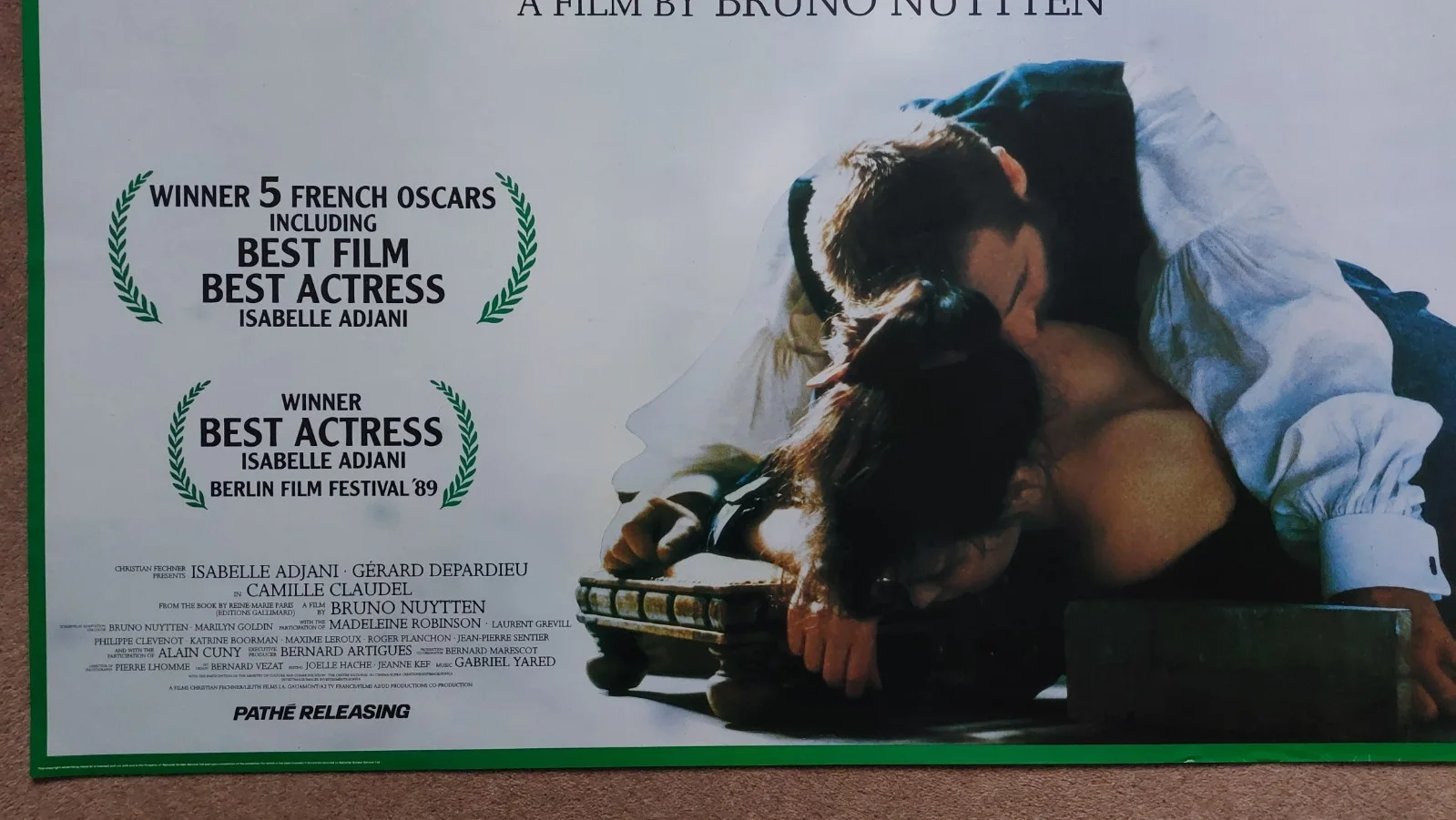 Camille Claudel Original UK Quad Poster, image 3