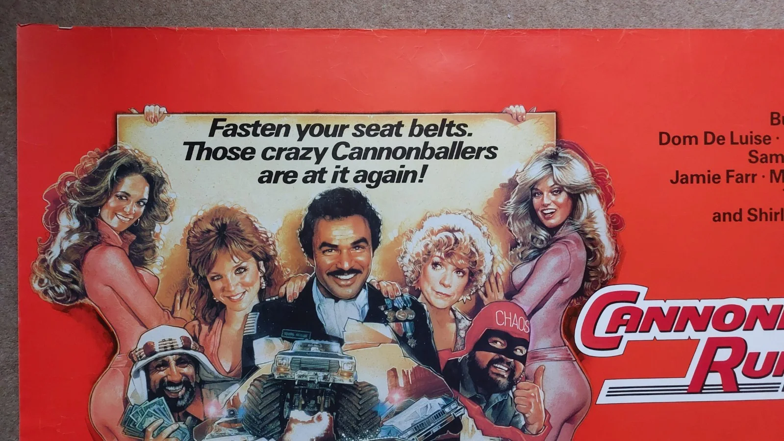 Cannonball Run II Original UK Quad Poster, image 2