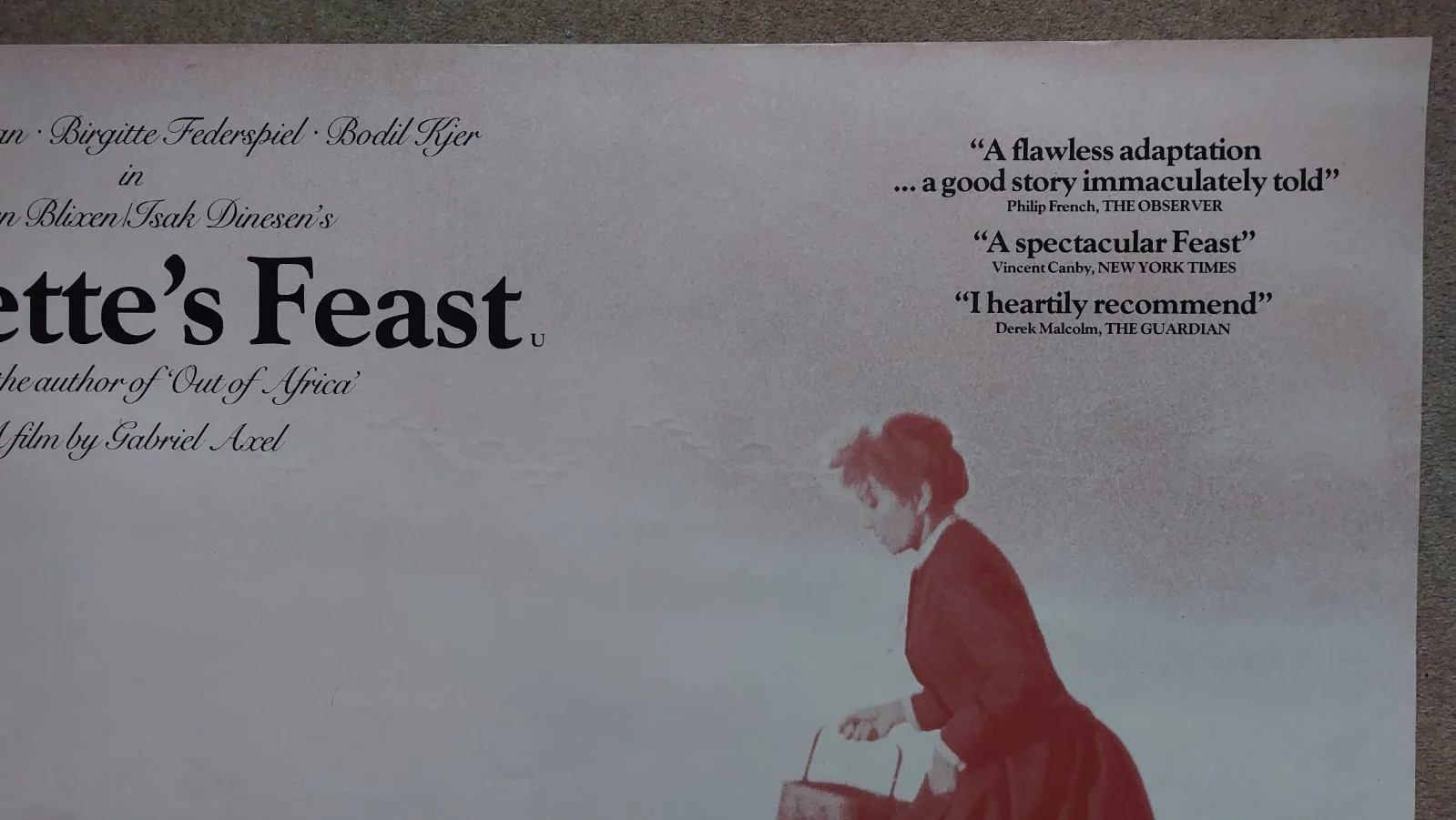Babette's Feast Original UK Quad Poster, image 5