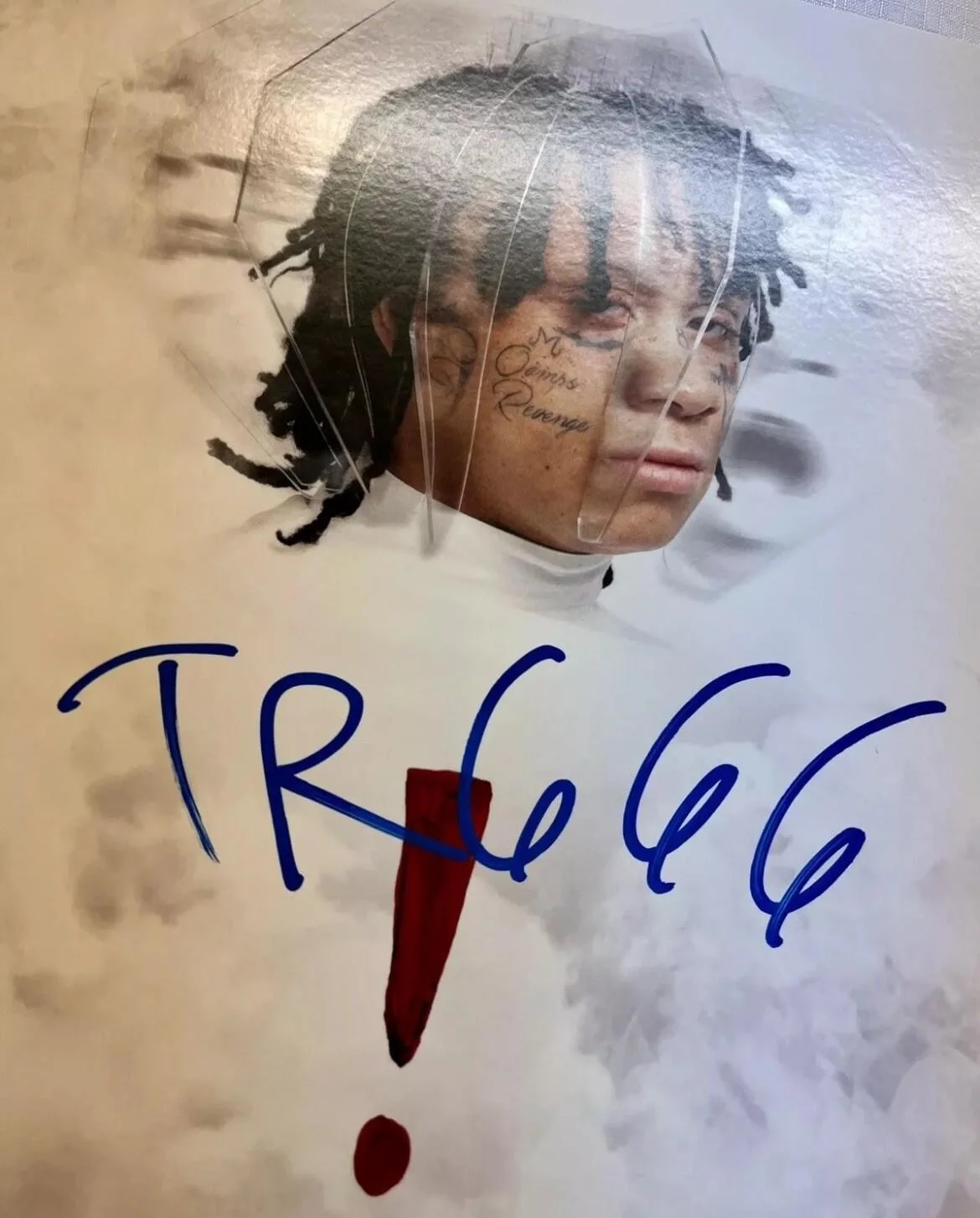 TRIPPIE REDD SIGNED “!” VINYL ALBUM LP JUICE WRLD X AUTOGRAPH - PSA/DNA COA, изображение 2