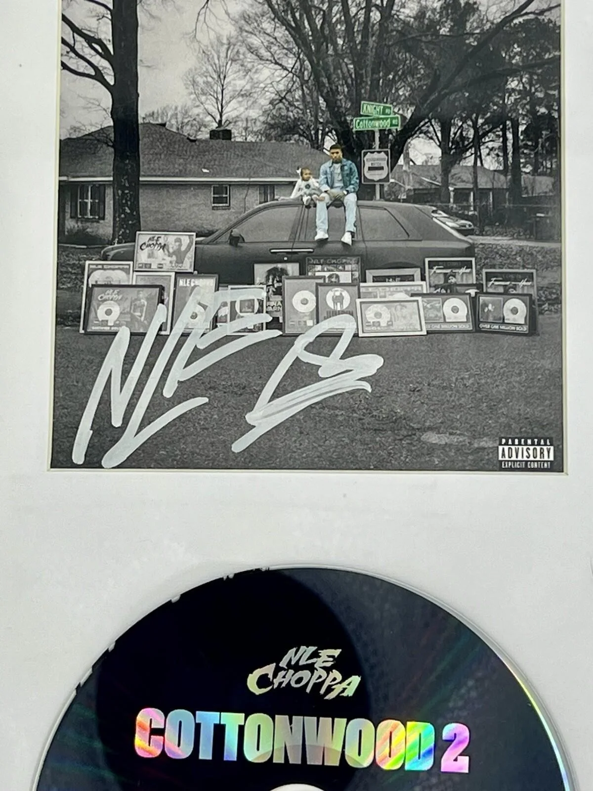 NLE CHOPPA SIGNED + FRAMED “COTTONWOOD 2” CD ALBUM RAP AUTOGRAPH - PSA/DNA COA, изображение 2