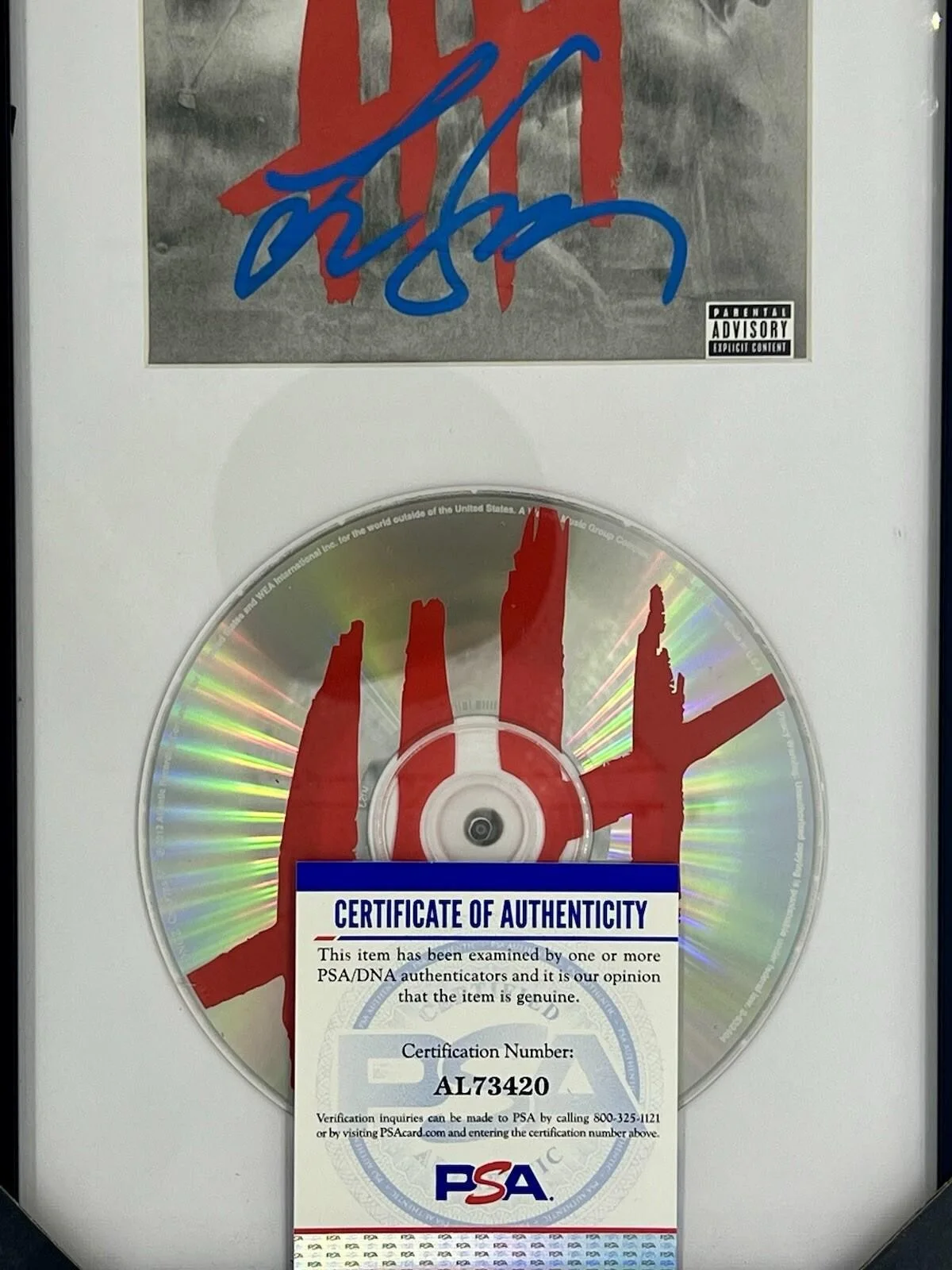 TREY SONGZ SIGNED + FRAMED “CHAPTER V” CD ALBUM AUTOGRAPH - PSA/DNA COA, изображение 2