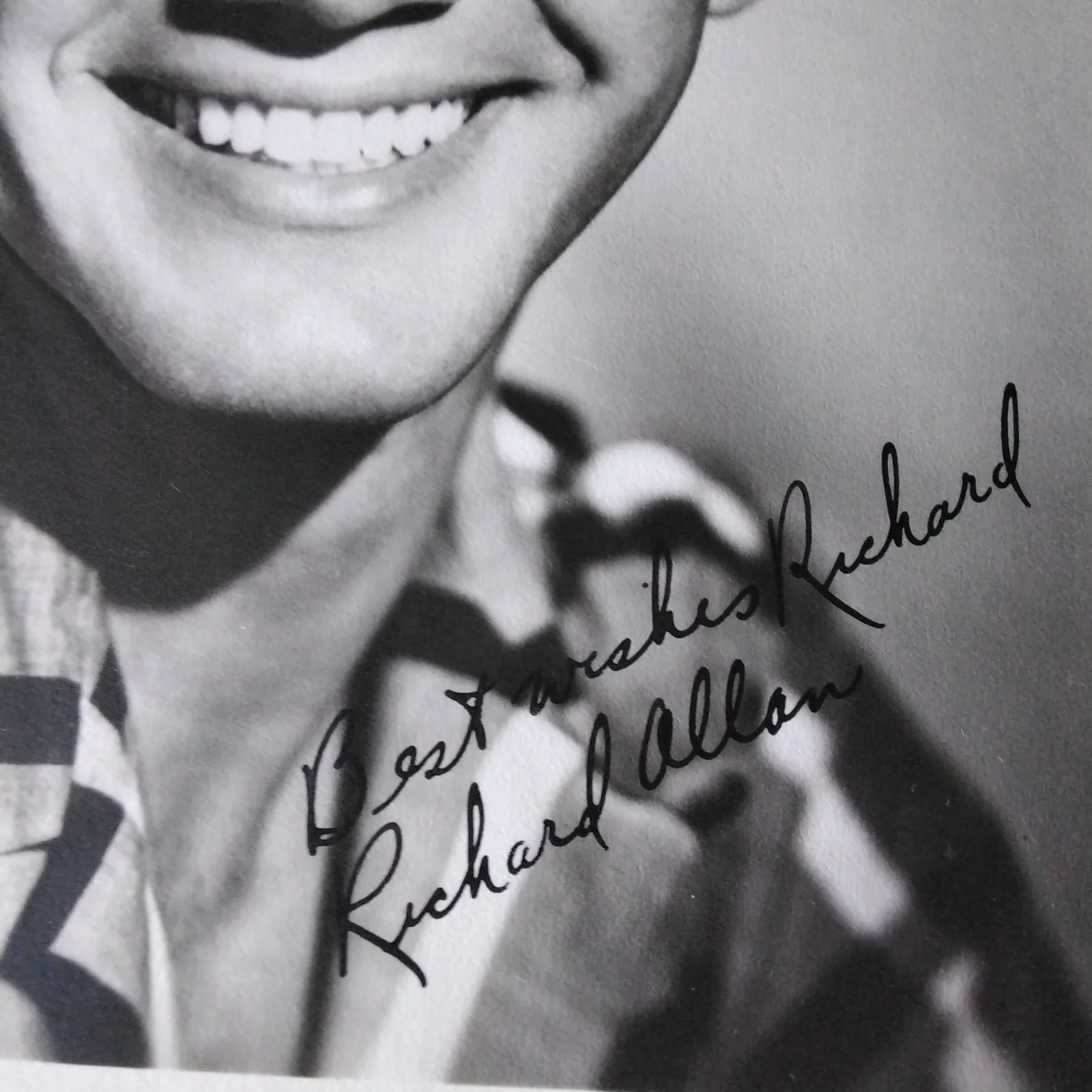 Richard Allan SIGNED DW Photo 50s Movie Actor Niagara Monroe Song in My Heart, изображение 4