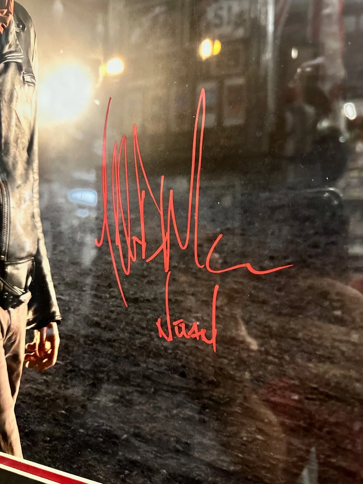 Jeffrey Dean Morgan — Negan "The Walking Dead" Jeffrey Dean Morgan Signed Framed Picture Custom COA, изображение 3