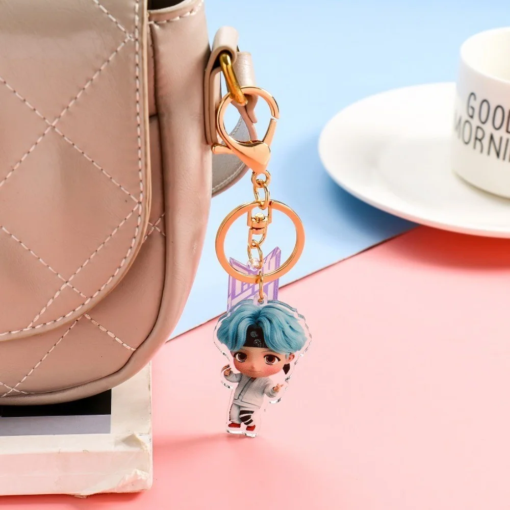 BTS Tinytan Arcylic Keychain of SUGA / Min Yoongi. Mic Drop Era, image 2