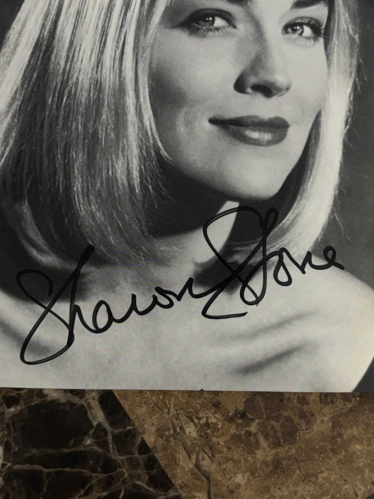 SHARON STONE Autograph Signed 5 X 7 Beautiful Photo, image 2