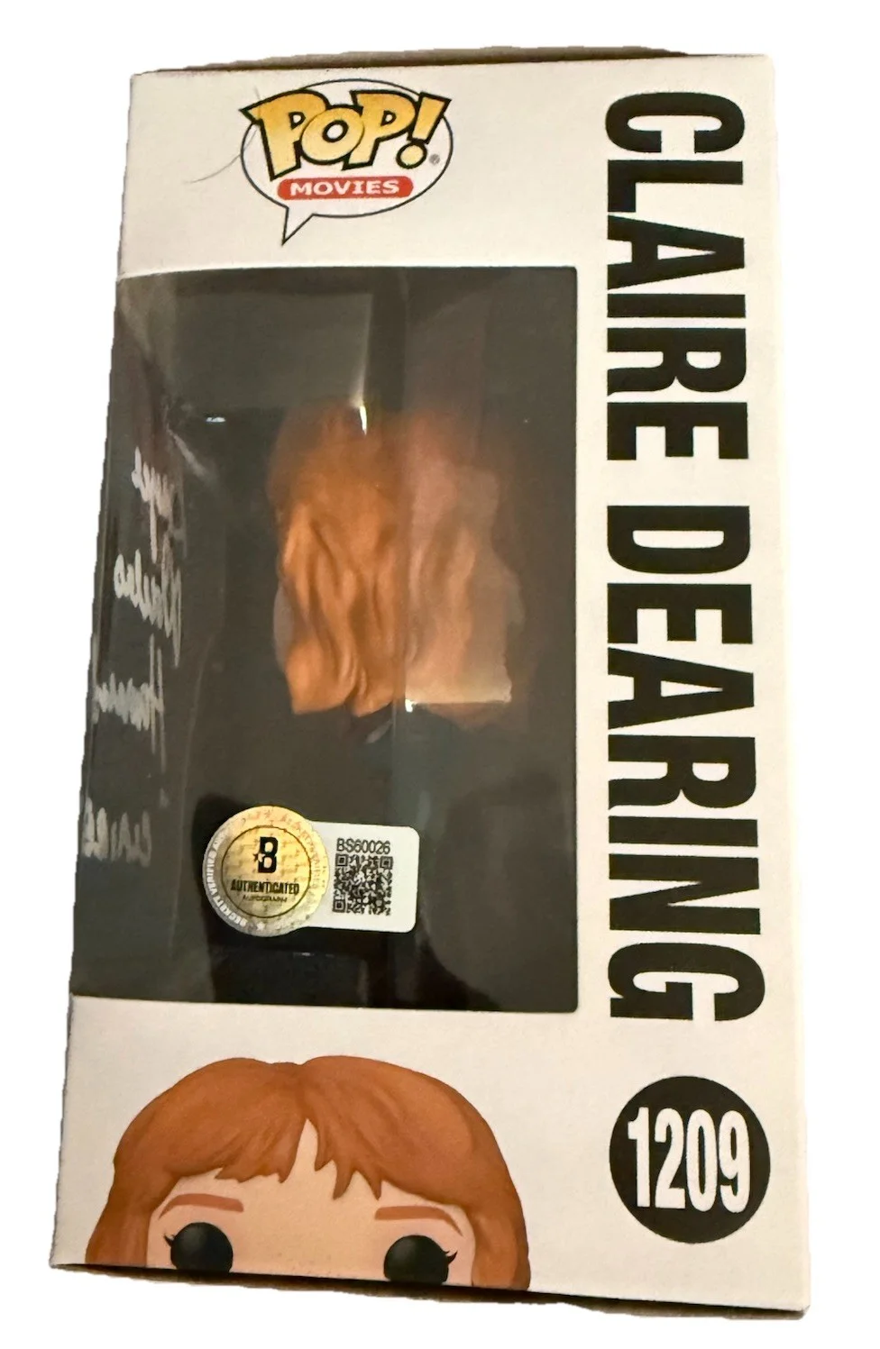 BRYCE DALLAS HOWARD signed (JURASSIC PARK) Funko Pop #1209 BECKETT BAS BS60026, image 2