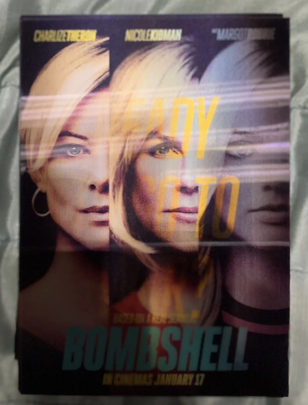 Bombshell hollographic postcards Margot Robbie Nicole Kidman Charlize Theron, image 2