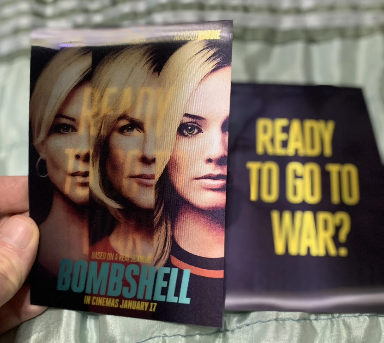 Bombshell hollographic postcards Margot Robbie Nicole Kidman Charlize Theron, image 3