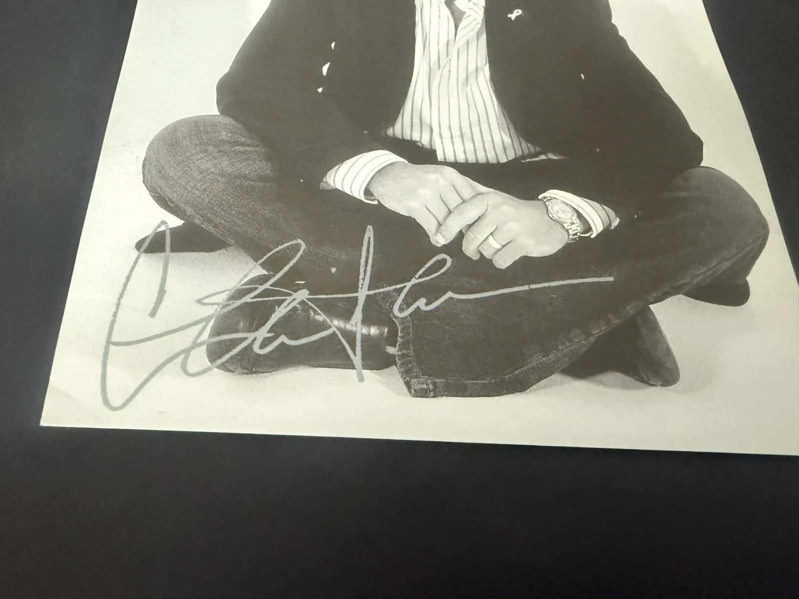 CHARLIE SHEEN SIGNED AUTOGRAPH AUTO B&W PHOTO 5X7" AMERICAN ACTOR, image 2